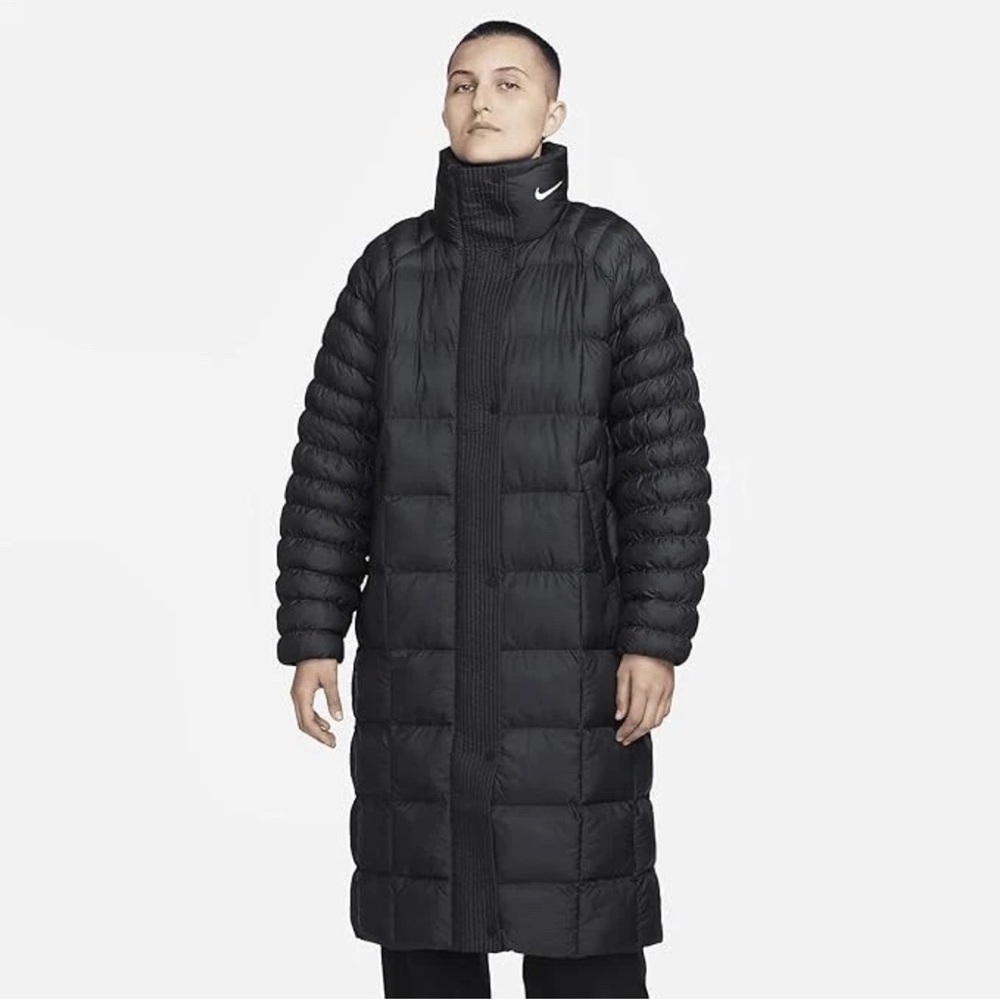 Nike Sportswear Swoosh Puffer PrimaLoft® Women's Therma-FIT Parka, Black S NWT